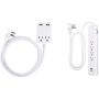 GE Pro Surge Protector Power Strip with USB Fast Charging, Extra Long 8Ft Extension Cord, Flat Plug, 2 Outlet, 2 USB Ports, 2.4A, Wall Mount & 4 Outlet Total 10W/2.1A 2 USB Surge Protector