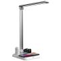 5 in 1 Wireless Charger LED Desk Lamp Charging Station Compatible with iPhone11/11Pro/11Pro Max/X/XS/XR/XS Max/8/8+,Airpod Apple Watch 4/3/2/1(NOT 5),Galaxy S10+/S9+/S8/S7 Qi Enabled Phones (White)