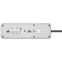 APC Power Strip Surge Protector, Black Power Strip PH8, 2160 Joules, Flat Plug, 8 Outlet Power Strip