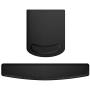 PU Leather Mouse Pads Wrist Rest Support and Keyboard Wrist Rest Pad Set for Laptop Computer Mac,Ergonomic Memory Foam,Non-Slip Base Mouse pad,Easy Typing and Relieve Wrist Pain(Black)