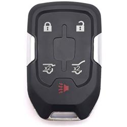5 Buttons Replacement Key Fob Case Shell Fits for 2014 2015 2016 2017 Chevy Tahoe Suburban/GMC Yukon Key Fob Cover
