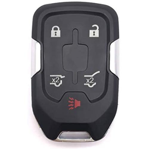 5 Buttons Replacement Key Fob Case Shell Fits for 2014 2015 2016 2017 Chevy Tahoe Suburban/GMC Yukon Key Fob Cover