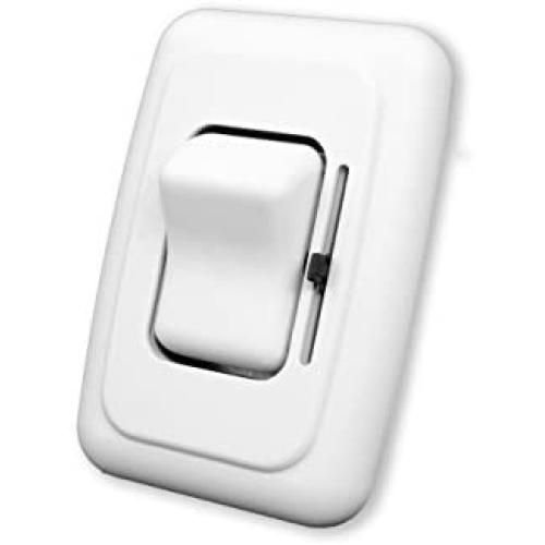 American Technology Components 12 Volt DC Dimmer Switch for LED, Halogen, Incandescent - RV, Auto, Truck, Marine, and Strip Lighting (Slider, White)