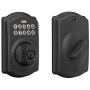 Schlage BE365 CAM 622 Keypad Electronic Deadbolt, Matte Black