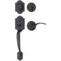 Amazon Basics Handleset with Shelby Lever - Single Cylinder - Oil Rubbed Bronze