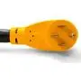 Camco 25 PowerGrip Cord with 50M/50F-90 Degree Locking Adapter | Allows for Easy RV Connection to Distant Power Outlets | Built to Last (55574) Camco 25 PowerGrip Cord with 50M/50F-90 Degree Locking Adapter | Allows for Easy RV Connection to Distant Power Outlets | Built to Last (55574)