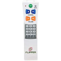 Flipper Big Button TV Remote for Elderly - Universal Simple to Read, Proprietary Favorite Channels, Supports IR TVs, Cable, Satellite & Soundbars -