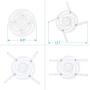DYNAVISTA Full Motion Universal Ceiling Projector Mount Bracket with Adjustable Height and Extendable Arms Rotating Swivel Mount for Home and Office Projector (White)