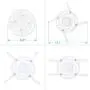 DYNAVISTA Full Motion Universal Ceiling Projector Mount Bracket with Adjustable Height and Extendable Arms Rotating Swivel Mount for Home and Office Projector (White)