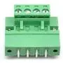 Willwin 10 Set 5.08mm Pitch Right Angle 4 Pin PCB Pluggable Terminal Blocks Connectors Green