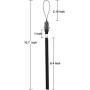 YOUOWO Wrist Lanyard Detachable Lanyards Hand for USB Flash Drive Cell Phone Key iPod Mp3 mp4 ID Card Badge and Other Small Electronic Devices Phone Charms 5 Pack Nylon (Black)