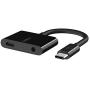 Belkin Rockstar 3.5mm Audio + USB-C Charge Adapter (USB-C Audio Adapter for Note10, Pixel 3, Pixel 3XL, Ipad Pro and More)