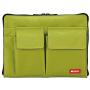 LIHIT LAB Bag Laptop Sleeve with Storage Pockets (Bag-in-Bag), 7.1 x 9.8 Inches, Yellow Green (A7553-6)