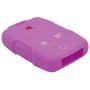 LemSa 2Pcs Rubber Silicone Remote Smart Key Fob Case Cover Protector Holder Shell for Chevrolet Silverado Colorado 2017 2018 M3N32337100 13577770 13577771 GMC Sierra Yukon Cadillac, Black Purple