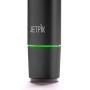 Jetpik JP300 Modern Sonic Rechargeable Toothbrush for Adults - 5 Brushing modes, Premium Aluminum Body, Waterproof, USB induction charging, Portable Travel Case Included Black color