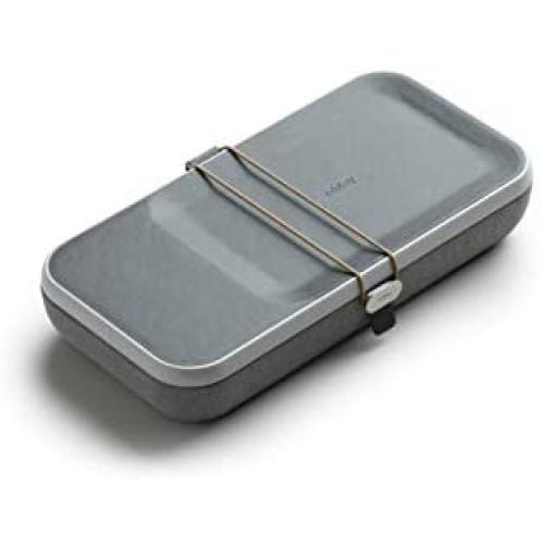 Orbitkey Nest | Portable and Customizable Desk Organizer Case with an in-Built Wireless Charger | Movable Dividers | Ash