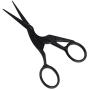 BIHRTC Pack of 2 Scissors Embroidery Scissors 4.5 Inch Black Stork Scissors Sharp Stainless Steel Scissors Small Sewing Scissors for Craft Sewing Handmade Needpoint Artwork Cross-Stitch