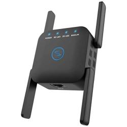 WiFi Range Extender, Beenate 1200Mbps Signal Booster Repeater, Dual Band 2.4G & 5Ghz WiFi Extender, 4 Antennas Full Coverage with Ethernet Port and WPS, Ap Repeater Mode Wireless Signal Booster