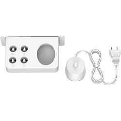 BENSN Charger Model 3757 + Holder for Oral B Electronic Toothbrushes, Brush Heads; Adhesive or Free-Standing Installation
