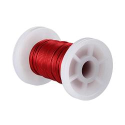 BNTECHGO 16 AWG Magnet Wire - Enameled Copper Wire - Enameled Magnet Winding Wire - 2 oz - 0.0492'' Diameter 1 Spool Coil Red Temperature Rating 155℃ Widely Used for Transformers Inductors