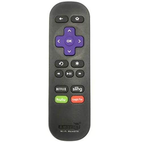 Amaz247 Wi-Fi Remote for Roku Streaming Stick (3500r, 3500rw, 3600, 3800, 3810), Roku 3 (4200r), Roku 2 (2720r),Roku Ultra, Roku Premiere, Roku Express (3900X), Roku Express+