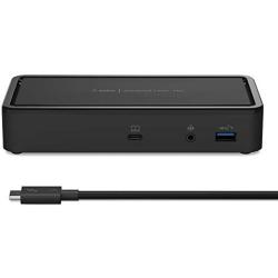 Belkin Thunderbolt 3 Dock Plus w/ 2.6ft Thunderbolt 3 Cable (Thunderbolt Dock for macOS and Windows) Dual 4K @60Hz, 40Gbps Transfer Speeds, 60W Upstream Charging