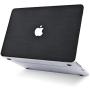 LuvCase 4in1 Laptop Case for Old MacBook Pro 13'' Retina Display (2015/2014/2013/2012 Release) A1502/A1425 Leather Hard Shell Cover, Pouch, Keyboard Cover & Screen Protector (Black Saffiano Leather)