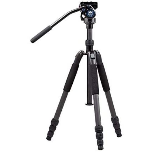 SIRUI T04S Series Carbon Fiber Tripod with VA-5 Compact Fluid Video Head (T-024SK+VA-5)