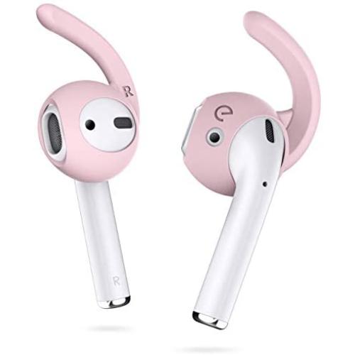 EarBuddyz 2.0 Ear Hooks and Covers Accessories Compatible with Apple AirPods 1 & 2 or EarPods Headphones/Earphones/Earbuds (3 Pairs) (Pretty in Pink)