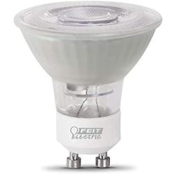 Feit Electric BPMR16IFGU500950CA/6 6W 50W Equivalent Dimmable 450 Lumen GU10 Base LED MR16 Light Bulb, 2.3''H x 2''D, 5000K (Daylight), 6 Piece