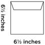 Blake Padded Bubble Mailer, 6 1/2 x 6 1/2 Inches, Protective Envelopes, Baby Pink, Peel & Seal (MTBP165-76) - Pack of 100
