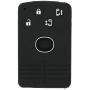 SEGADEN Silicone Cover Protector Case Holder Skin Jacket Compatible with MAZDA 4 Button Smart Card Remote Key Fob CV4534 Black