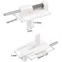 uxcell Canopy Hatch Lock Latches for RC Airplane Cockpit Cover Fixing, 26x16x9mm
