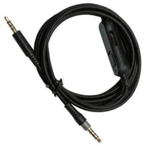 Detachable/Removable Audio Aux Cable Cord Wire with Inline Mute & Volume Control Compatible with HyperX Cloud Mix Cloud Alpha (Note: No Inline Mic)