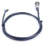 KNACRO 16mm Chassis Switch Metal Button Switch with 100CM 3.3FT Extension Cable Green Ring LED Suitable for DIY Computer Switch and Restart Button(Ring, Green)