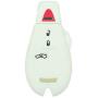 SEGADEN Silicone Cover Protector Case Holder Skin Jacket Compatible with DODGE JEEP CHRYSLER 4 Button Smart Remote Key Fob CV4752 White