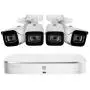 Lorex N4K2-84WB 8 Channel 4K Surveillance System with N842A82 2TB 4K Fusion NVR and 4 E841CA-E 8MP White Bullet Cameras