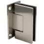 CRL Geneva 037 Series Brushed Nickel Wall Mount Full Back Plate Standard Hinge