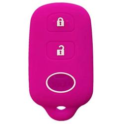 Rpkey Silicone Keyless Entry Remote Control Key Fob Cover Case protector Replacement Fit For Scion xA xB Toyota Celica Echo FJ Cruiser Highlander Prius RAV4 Tacoma Tundra Yaris HYQ12BBX (Violet)