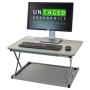 CHANGEdesk MINI Small Adjustable Height Standing Desk Converter for Laptop Macbook Single Monitor Desktop Computer portable lightweight ergonomic sit stand up corner riser affordable compact tabletop