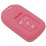 LemSa 2Pcs Keyless Entry Remote Car Smart Key Fob Outer Shell Cover Soft Rubber Protective Case for Honda Civic Accord Pilot CR-V Pilot EX EX-L 2019 2018 2017 2016 2015 A2C81642600, Black+Pink
