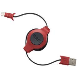EDG - Apple MFI Certified Retractable Lightning Cable | Charge and Sync Lightning to USB - 3.5 Feet