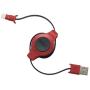EDG - Apple MFI Certified Retractable Lightning Cable | Charge and Sync Lightning to USB - 3.5 Feet