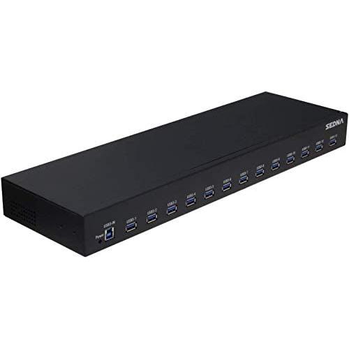 Sedna 13 Port USB 3.1 Gen I Hub (5Gbps) - 19 Inch 1U Rack Mount