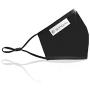 SONOVIA SonoMask Men Face Mask Nose Clip Inside wire Reusable Dual Layer Face Masks, Made in Israel (3, Black Head Strap For Men)
