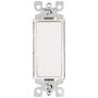 Leviton 5603-2W 15 Amp, 120/277V, Decora Rocker 3-Way AC Quiet Switch, Residential Grade, Grounding, 10 Pack, White