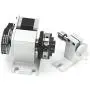 Reducing Ratio 4:1 CNC 4th-axis A-axis Rotation-axis, 4 Jaw K12-65mm Chuck Tip Indexing Head with Nema17 2-Phase 4-Wire Stepper Motor + 54mm Tailstock for CNC Router Engraving Machine