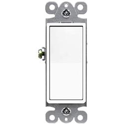 ENERLITES 3-Way Decorator Paddle Rocker Light Switch, Single Pole or Three Way, 3 Wire, Grounding Screw, Residential Grade, 15A 120V/277V, UL Listed, 93150-W-10PCS, White (10 Pack)