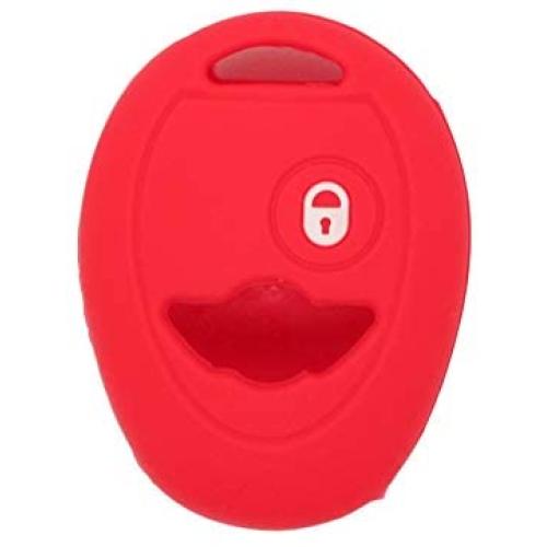 SEGADEN Silicone Cover Protector Case Holder Skin Jacket Compatible with BMW Mini Cooper 2 Button Remote Key Fob CV4905 Red
