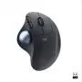 Logitech ERGO M575 Wireless Trackball Mouse, Easy thumb control, Precision and smooth tracking, Ergonomic comfort design, Windows/Mac, Bluetooth, USB - Graphite
